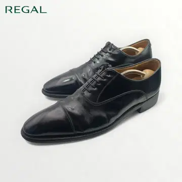 REGAL: 315R 스트레이트 팁 드레스 슈즈 블랙 일본제 가죽 신발