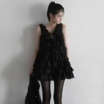 treaturself angel wings mini dress black