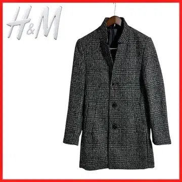 H&M 에이치앤엠 체크 무늬 체스터 코트 롱 코트 가을/겨울