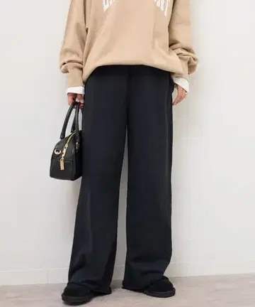 JOURNAL STANDARD relume 와이드 스웨트 팬츠 블랙