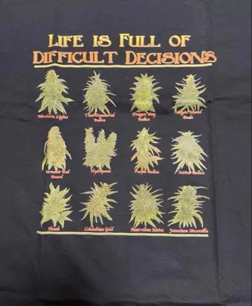 us 산겐자야 마리화나 대마 T셔츠 xl