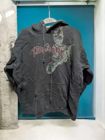 No Fear 바이크 디자인 블랙 후드티