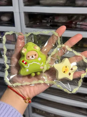 리락쿠마 크리스마스 트리 스퀴즈 푹신푹신