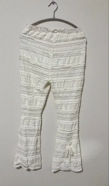 merry jenny 리본 레이스 플레어 팬츠