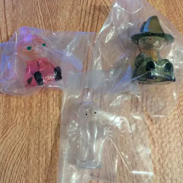 무민 클리어 소프트 비닐 피규어 3종