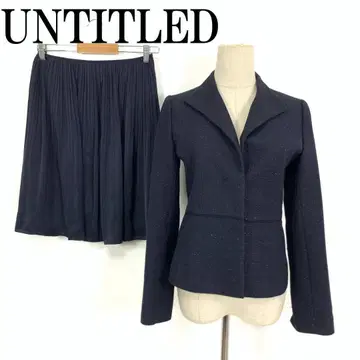 LA6682 언타이틀 스커트 셋업 네이비 폴리에스테르 2