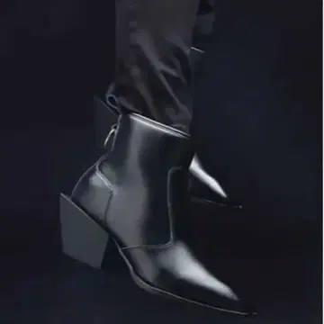 ADRER 하이 솔 가죽 힐 부츠