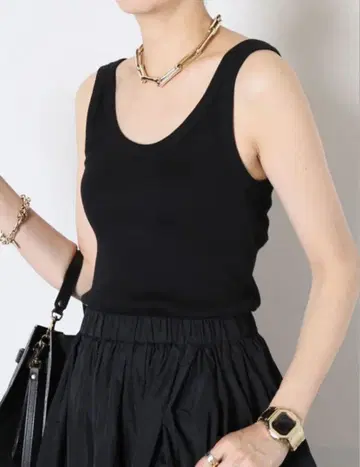 Deuxieme Classe rib 탱크 블랙