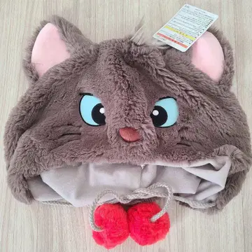 고양이 얼굴 디자인 폼폼 포함 모자