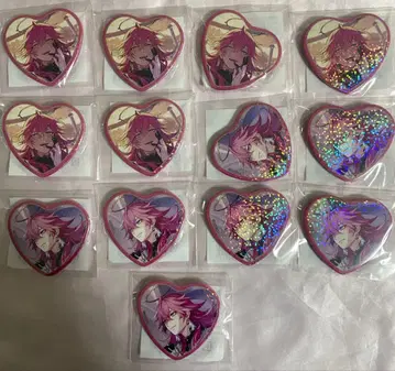 [13개] 메이레 하트 캔뱃지 홀로그램