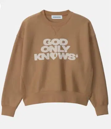 GODONLYKNOWS 시그니처 크루넥 스웨트 S