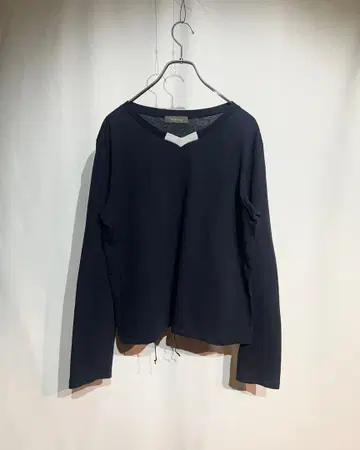 A/W2002 Y's for men - V-Neck L/S Top