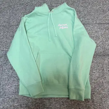메종 키츠네 민트 그린 후드티 S