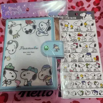 스누피 씰북 씰 바인더 스티커 세트