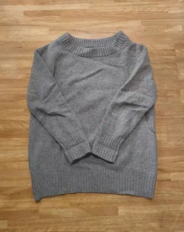 NOBLE 야크 100% 브라운 긴팔 니트