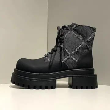 통굽 가죽 부츠, 데님지