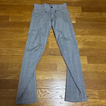 OAKLEY 체크 무늬 팬츠 그레이