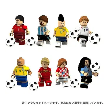레고 호환 축구 선수 피규어 8체 세트