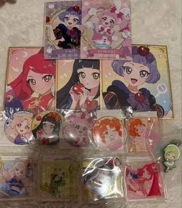 아이프리 캔뱃지 색지 아크릴 키링 러버 마스코트 브로마이드 세트