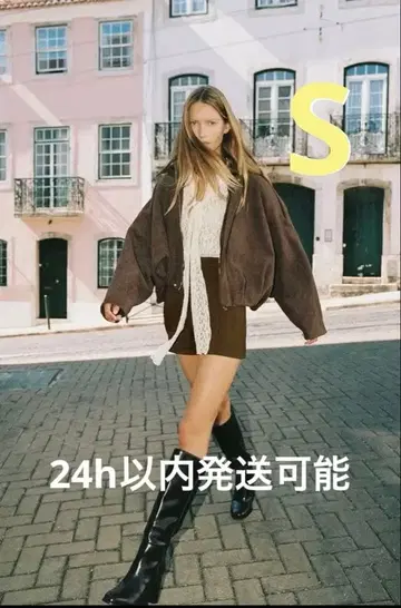 스웨이드 느낌 봄버 자켓 S 사이즈 ZARA