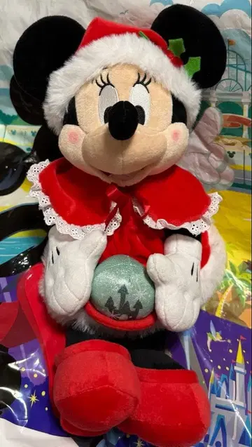 디즈니 스토어 크리스마스 미니 봉제 인형 산타 30주년
