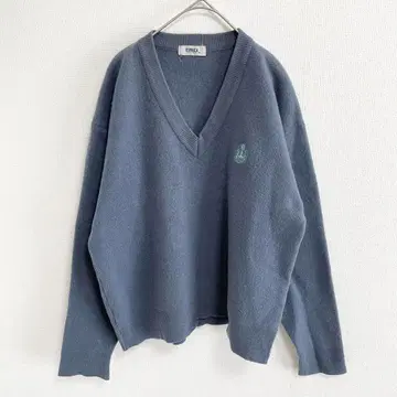 A346 ESPAICA 니트 스웨터 남성용 더스티 블루 M