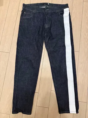 RICORZO 사이드 라인 프린트 데님 데님