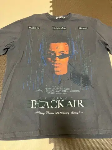 Black Air 그래픽 티셔츠