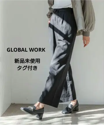 GLOBAL WORK 미사용 새상품 와이드 팬츠 M 사이즈 블랙