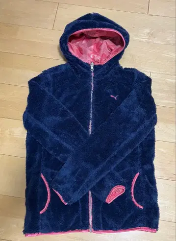 PUMA 플리스 후드티 리버서블