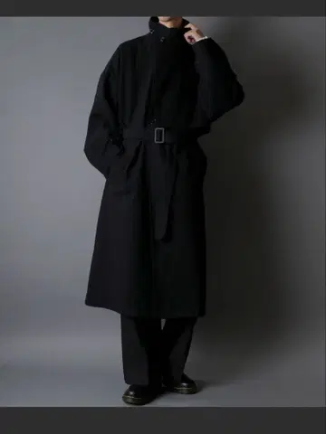 SITRY 시트리 코트 롱 코트 블랙 검정