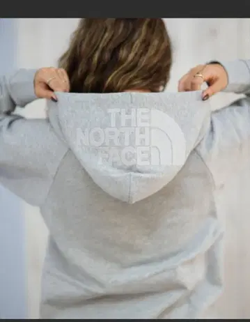 THE NORTH FACE 그레이 지퍼 후드티
