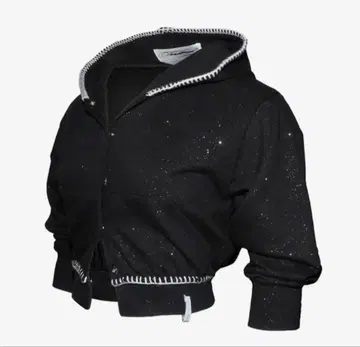 S mid-sleeve hoodie cropped theredthread