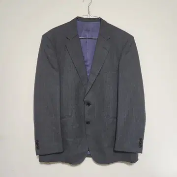 던힐 커스텀 수트 울 그레이 가는 스트라이프 XL 고급 상질