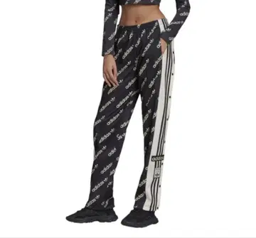 새상품 adidas 아디블레이크 올 패턴 트랙 팬츠 블랙 핑크