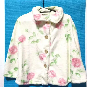 새상품 LAURA ASHLEY 케이프 판초 장미 꽃무늬 로라 애슐리