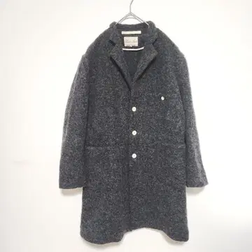 하버색 울 코트 L 고급 따뜻한 made in Japan