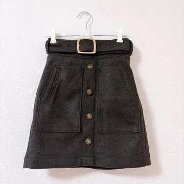 RESEXXY 리젝시 프론트 버튼 미니 스커트