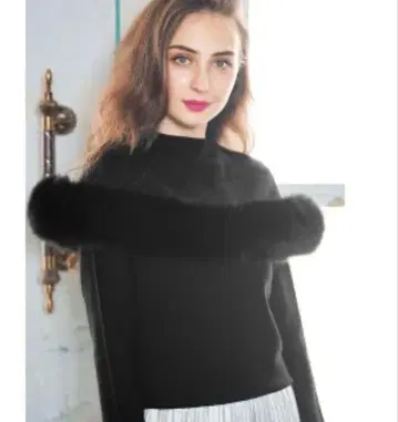 새상품급 chesty 체스티 퍼 니트 펄 니트 블랙