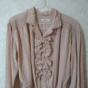 잉게보그 도트 롱 원피스 플레어