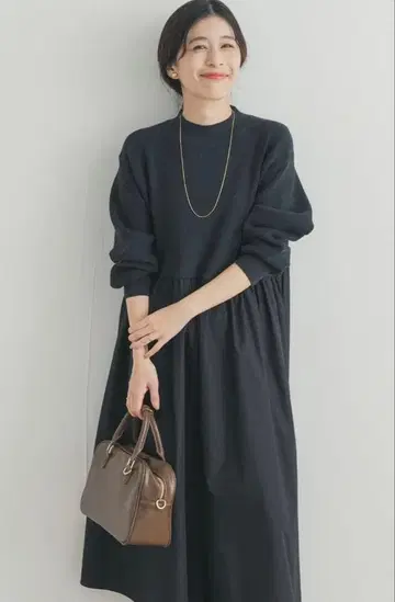 택 포함 새상품 니트 도킹 원피스