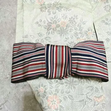 [ 하카타 오리 ] 스트라이프 반폭 오비