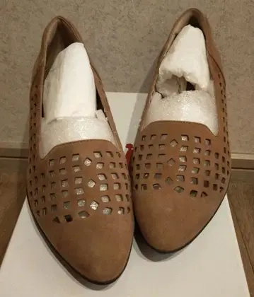 fitfit 브라운 메쉬 로퍼 24.0cm