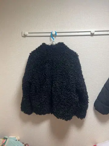 Aranlily 보아 자켓 블랙