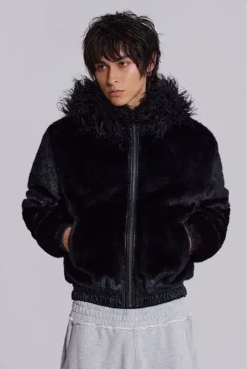 Jaded London RavenFaux FurJacket M Black