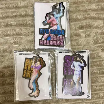 시티헌터 대원화 아크릴 키링 사에바 료 마키무라 카오리 사에코 미키 세트