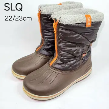 SLQ 스노우 부츠 22.23cm 보아 프론트 지퍼 방한 스파이크