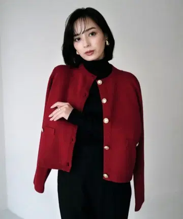 anuans 가디건 자켓 노카라 자켓