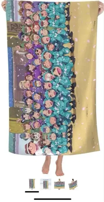 닌타마 란타로 애니메이션 프린트 소프트 타월 속건성 80*130cm