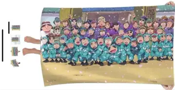 닌타마 란타로 애니메이션 프린트 소프트 타월 속건성 80*130cm